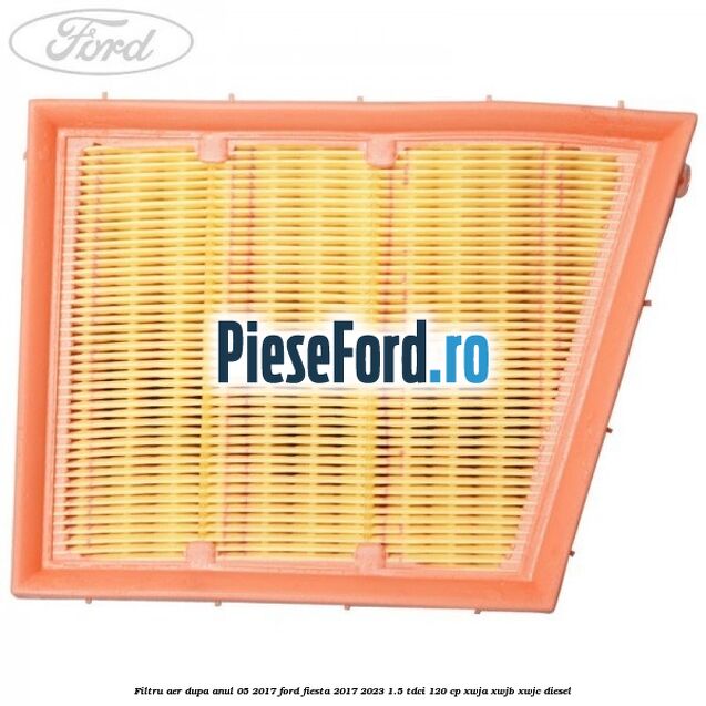 Filtru aer dupa anul 05/2017 Ford Fiesta 2017-2023 1.5 TDCi 120 cp XWJA, XWJB, XWJC diesel