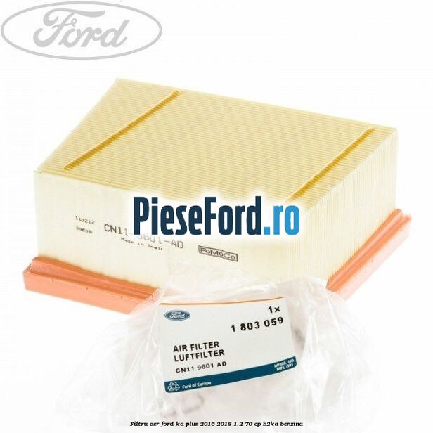 Filtru aer Ford Ka plus 2016-2018 1.2 70 cp B2KA benzina
