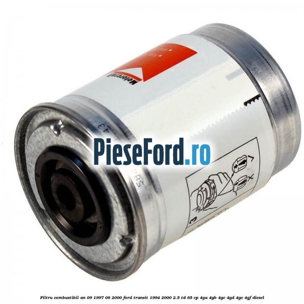 Filtru combustibil an 09/1997-08/2000 Ford Transit 1994-2000 2.5 TD 85 cp 4GA, 4GB, 4GC, 4GD, 4GE, 4GF diesel