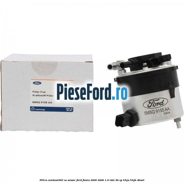 Filtru combustibil cu senzor Ford Fiesta 2005-2008 1.6 TDCi 90 cp