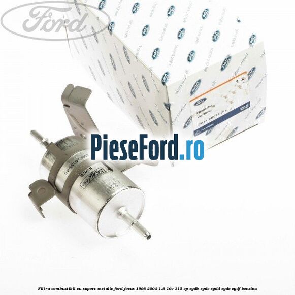 Filtru combustibil, cu suport metalic Ford Focus 1998-2004 1.8 16V 115 cp EYDB, EYDC, EYDD, EYDE, EYDF benzina