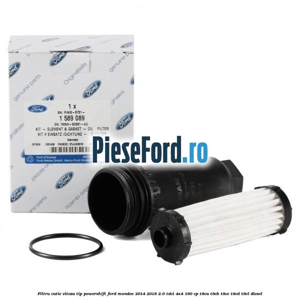 Filtru cutie viteza tip PowerShift Ford Mondeo 2014-2018 2.0 TDCi 4x4 180 cp Filtru cutie viteza tip PowerShift Ford Mondeo 2014-2018 2.0 TDCi 4x4 180 cp T8CA, T8CB, T8CC, T8CD, T8CL diesel
