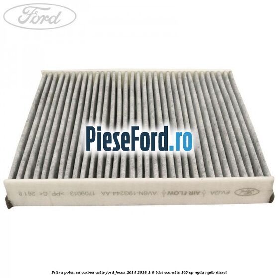 Filtru polen cu carbon activ Ford Focus 2014-2018 1.6 TDCi ECOnetic 105 cp