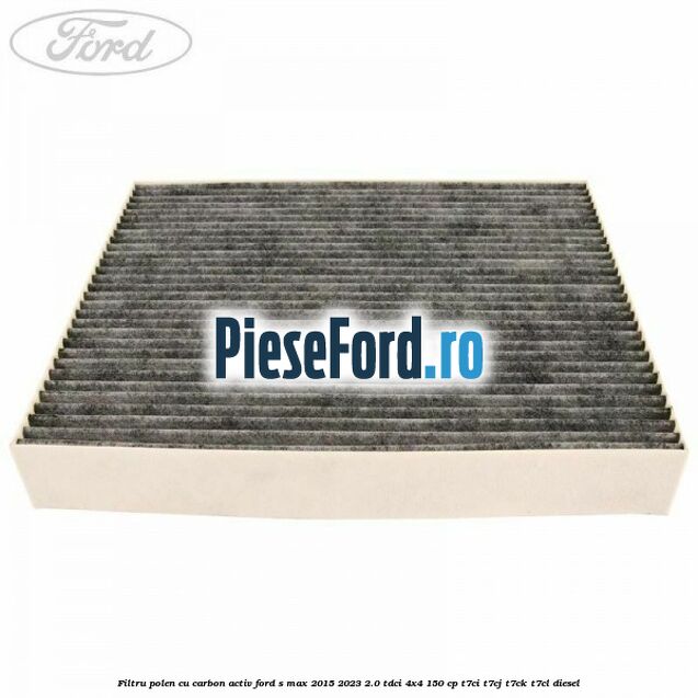Filtru polen cu carbon activ Ford S-Max 2015-2023 2.0 TDCi 4x4 150 cp T7CI, T7CJ, T7CK, T7CL diesel