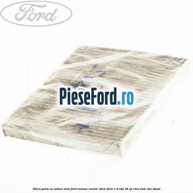 Filtru polen cu carbon activ Ford Tourneo Courier 2014-2018 1.6 TDCi 95 cp T3CA, T3CB, T3CC diesel