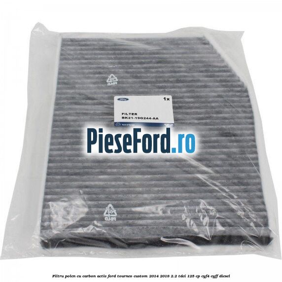 Filtru polen cu carbon activ Ford Tourneo Custom 2014-2018 2.2 TDCi 125 cp CYF4, CYFF diesel