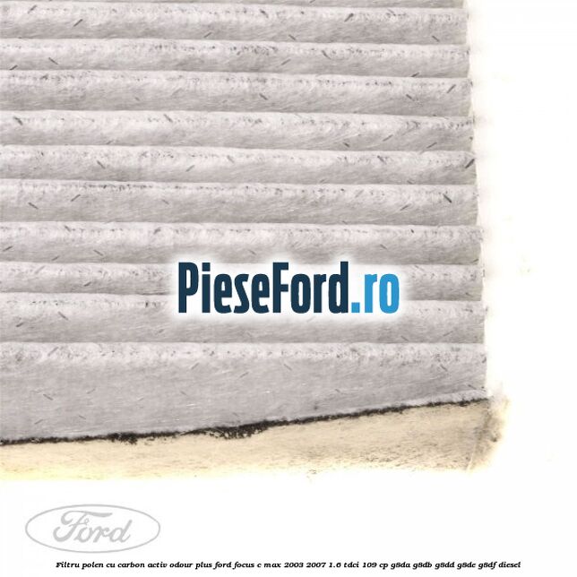 Filtru polen cu carbon activ Odour Plus Ford Focus C-Max 2003-2007 1.6 TDCi 109 cp G8DA, G8DB, G8DD, G8DE, G8DF diesel