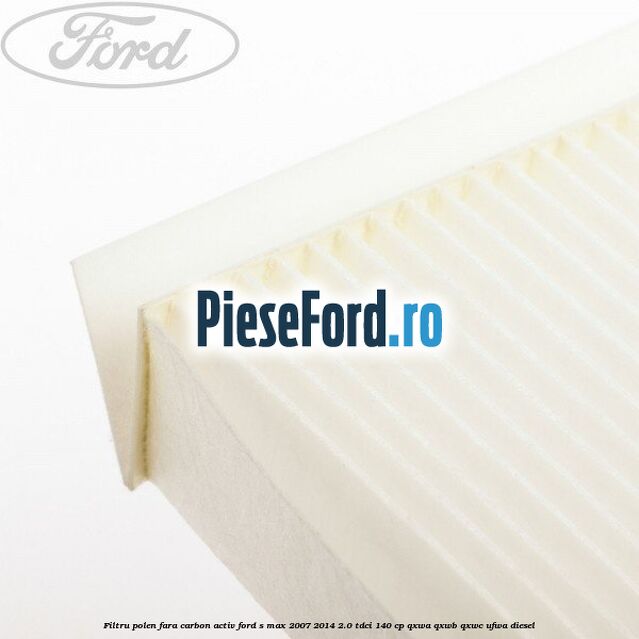 Filtru polen fara carbon activ Ford S-Max 2007-2014 2.0 TDCi 140 cp QXWA, QXWB, QXWC, UFWA diesel
