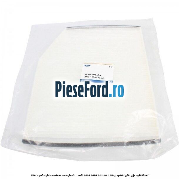 Filtru polen fara carbon activ Ford Transit 2014-2018 2.2 TDCi 125 cp