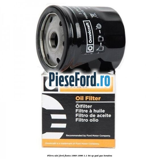 Filtru ulei Ford Fiesta 1989-1996 1.1 54 cp GUD, GUE benzina