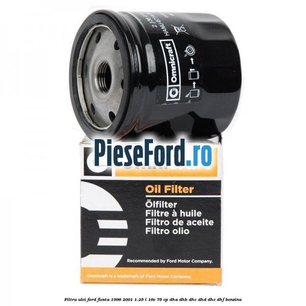 Filtru ulei Ford Fiesta 1996-2001 1.25 i 16V 75 cp DHA, DHB, DHC, DHD, DHE, DHF benzina