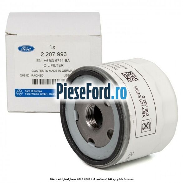 Filtru ulei Ford Focus 2019-2023 1.5 EcoBoost 182 cp Filtru ulei Ford Focus 2019-2023 1.5 EcoBoost 182 cp Y1DA benzina
