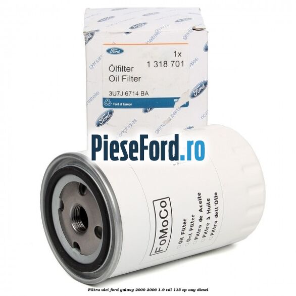Filtru ulei Ford Galaxy 2000-2006 1.9 TDI 115 cp AUY diesel