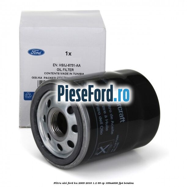 Filtru ulei Ford Ka 2009-2016 1.2 69 cp 169A4000, FP4 benzina