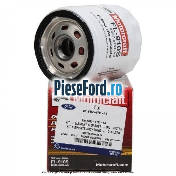 Filtru ulei Ford Mustang 2015-2018 2.3 EcoBoost 314 cp