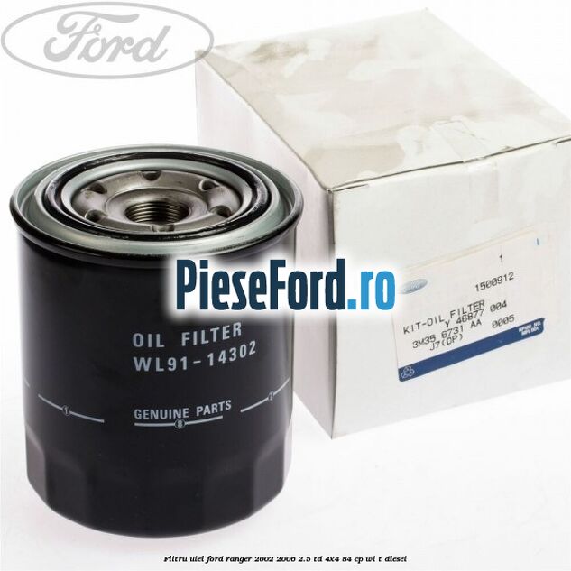 Filtru ulei Ford Ranger 2002-2006 2.5 TD 4x4 84 cp WL-T diesel
