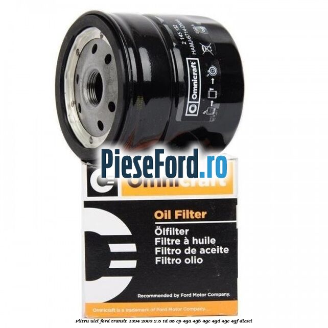 Filtru ulei Ford Transit 1994-2000 2.5 TD 85 cp 4GA, 4GB, 4GC, 4GD, 4GE, 4GF diesel