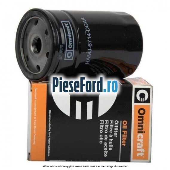 Filtru ulei model lung Ford Escort 1995-1998 1.8 16V 115 cp RKC benzina