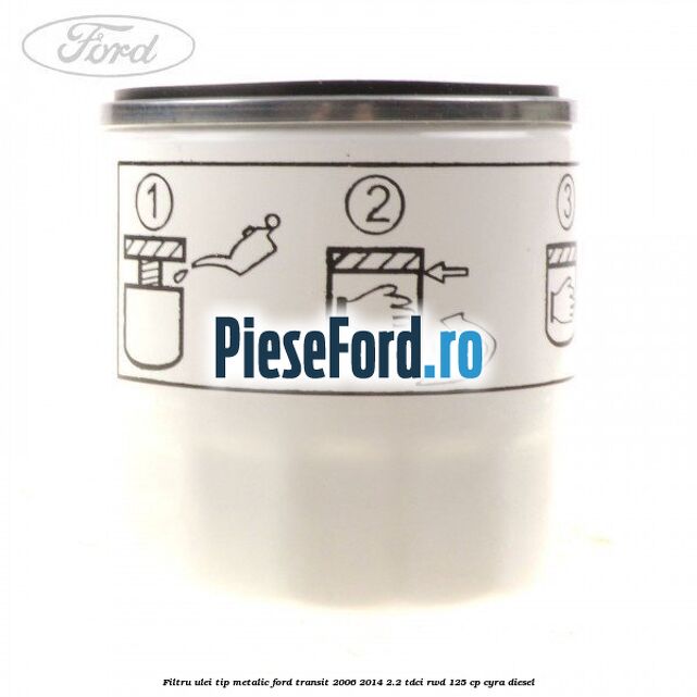 Filtru ulei, tip metalic Ford Transit 2006-2014 2.2 TDCi RWD 125 cp CYRA diesel