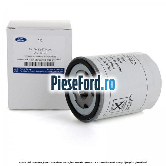 Filtru ulei tractiune fata si tractiune spate Ford Transit 2019-2023 2.0 EcoBlue RWD 105 cp