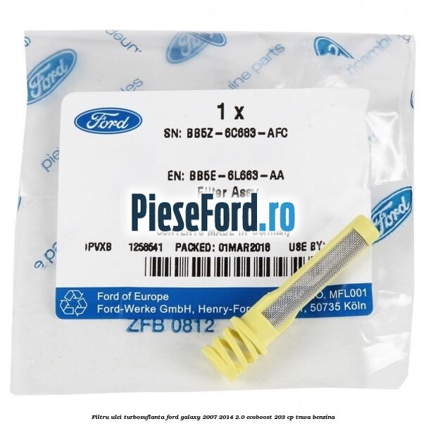 Filtru ulei turbosuflanta Ford Galaxy 2007-2014 2.0 EcoBoost 203 cp TNWA benzina