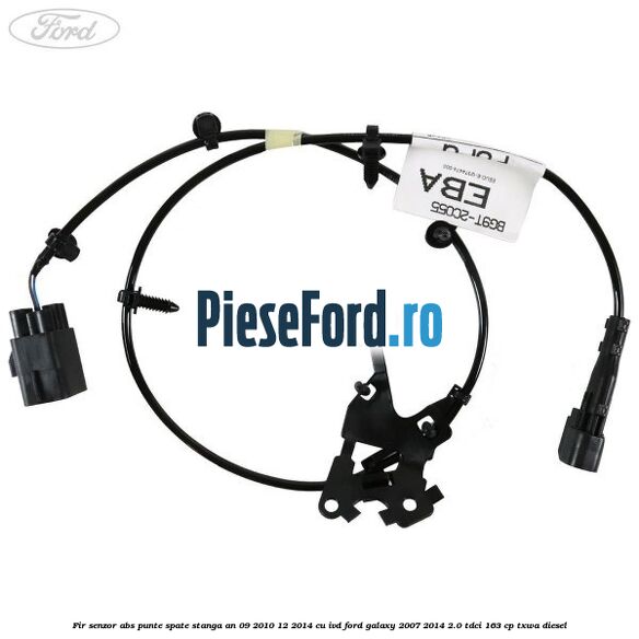 Fir senzor ABS punte spate stanga an 09/2010-12/2014 cu IVD Ford Galaxy 2007-2014 2.0 TDCi 163 cp TXWA diesel
