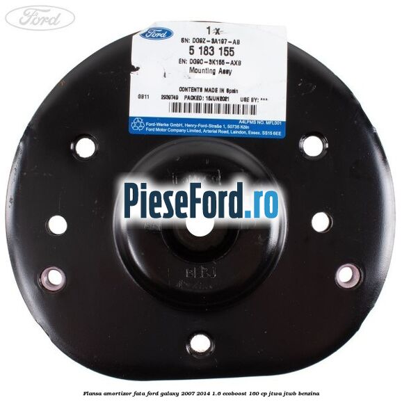 Flansa amortizor fata Ford Galaxy 2007-2014 1.6 EcoBoost 160 cp JTWA, JTWB benzina