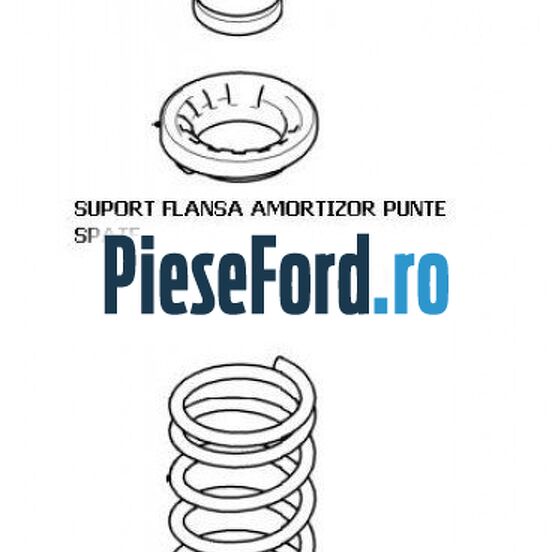 Flansa amortizor punte spate Ford Mondeo 2008-2014 2.0 TDCi 140 cp QXBA, QXBB, UFBA, UFBB diesel