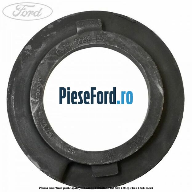 Flansa amortizor punte spate Ford S-Max 2007-2014 1.6 TDCi 115 cp T1WA, T1WB diesel