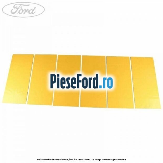 Folie adeziva insonorizanta Ford Ka 2009-2016 1.2 69 cp 169A4000, FP4 benzina