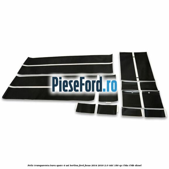 Folie transparenta bara spate 4 usi berlina Ford Focus 2014-2018 2.0 TDCi 150 cp
