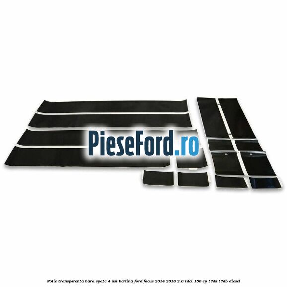Folie transparenta bara spate 4 usi berlina Ford Focus 2014-2018 2.0 TDCi 150 cp T7DA, T7DB diesel