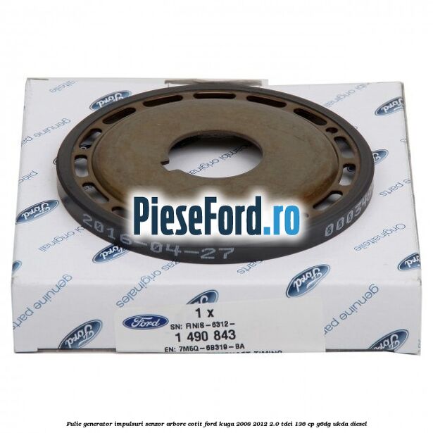 Fulie generator impulsuri senzor arbore cotit Ford Kuga 2008-2012 2.0 TDCi 136 cp Fulie generator impulsuri senzor arbore cotit Ford Kuga 2008-2012 2.0 TDCi 136 cp G6DG, UKDA diesel