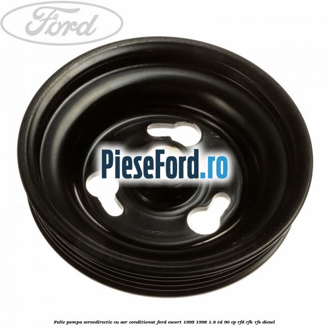 Fulie pompa servodirectie cu aer conditionat Ford Escort 1995-1998 1.8 TD 90 cp Fulie pompa servodirectie cu aer conditionat Ford Escort 1995-1998 1.8 TD 90 cp RFD, RFK, RFS diesel