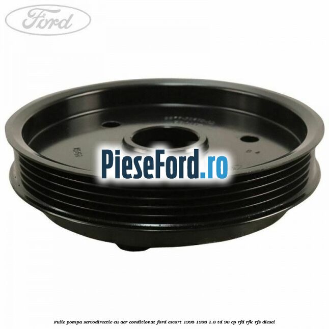 Fulie pompa servodirectie cu aer conditionat Ford Escort 1995-1998 1.8 TD 90 cp RFD, RFK, RFS diesel