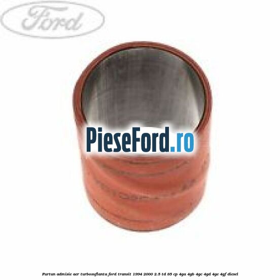 Furtun admisie aer turbosuflanta Ford Transit 1994-2000 2.5 TD 85 cp 4GA, 4GB, 4GC, 4GD, 4GE, 4GF diesel