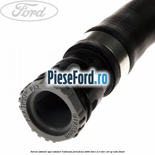 Furtun admisie apa radiator habitaclu Ford Focus 2008-2011 2.0 TDCi 110 cp IXDA diesel