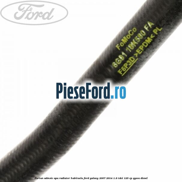 Furtun admsie apa radiator habitaclu Ford Galaxy 2007-2014 1.8 TDCi 125 cp QYWA diesel