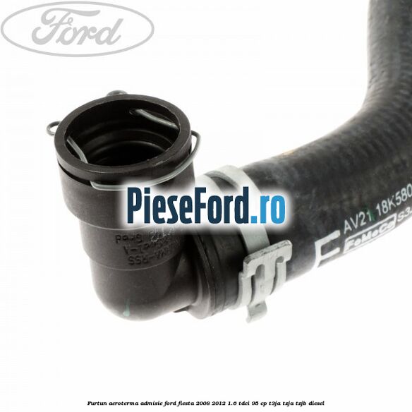 Furtun aeroterma admisie Ford Fiesta 2008-2012 1.6 TDCi 95 cp Furtun aeroterma admisie Ford Fiesta 2008-2012 1.6 TDCi 95 cp T3JA, TZJA, TZJB diesel