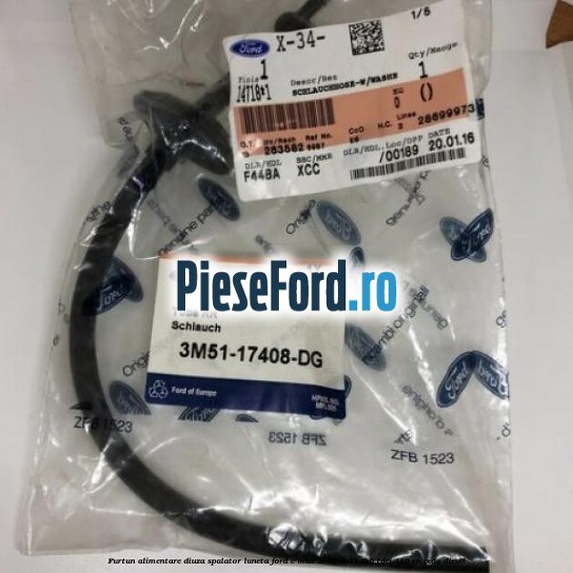 Furtun alimentare diuza spalator luneta Ford C-Max 2007-2011 2.0 TDCi 110 cp IXDA diesel