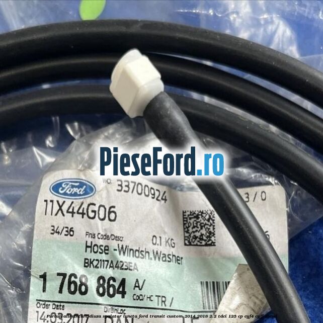 Furtun alimentare diuza spalator luneta Ford Transit Custom 2014-2018 2.2 TDCi 125 cp CYF4, CYFF diesel