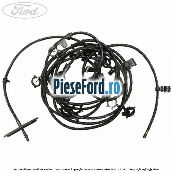 Furtun alimentare diuza spalator luneta model hayon Ford Transit Custom 2014-2018 2.2 TDCi 100 cp DRF4, DRFF, DRFG diesel