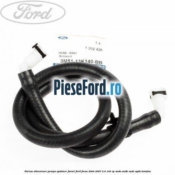 Furtun alimentare pompa spalator faruri Ford Focus 2004-2007 2.0 145 cp Furtun alimentare pompa spalator faruri Ford Focus 2004-2007 2.0 145 cp AODA, AODB, AODE, SYDA benzina