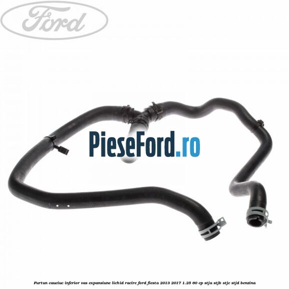 Furtun cauciuc inferior vas expansiune lichid racire Ford Fiesta 2013-2017 1.25 60 cp STJA, STJB, STJC, STJD benzina