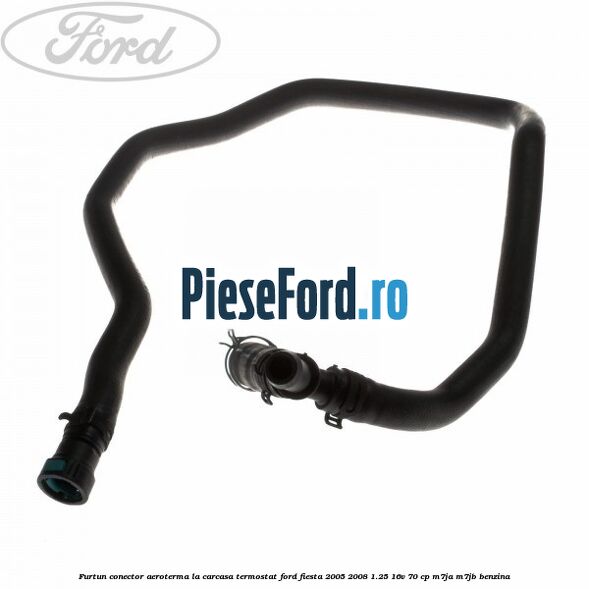 Furtun conector aeroterma la carcasa termostat Ford Fiesta 2005-2008 1.25 16V 70 cp M7JA, M7JB benzina