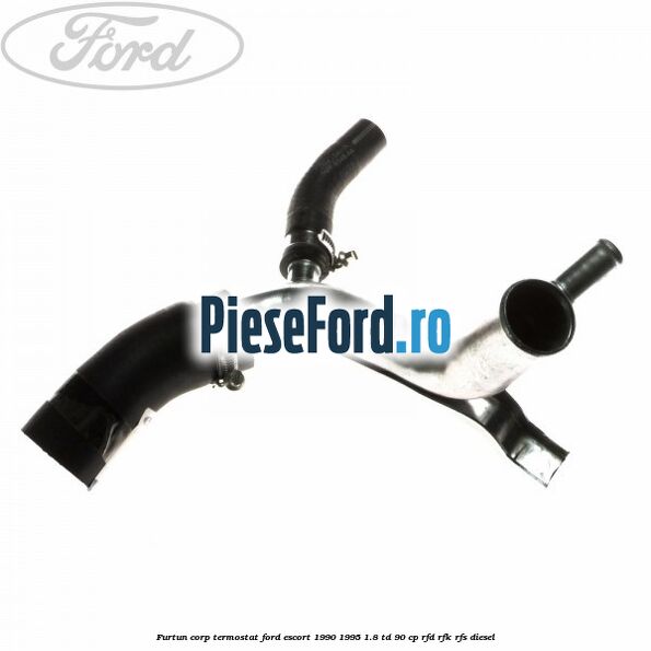 Furtun corp termostat Ford Escort 1990-1995 1.8 TD 90 cp RFD, RFK, RFS diesel