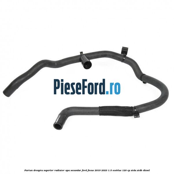 Furtun dreapta superior radiator apa secundar Ford Focus 2019-2023 1.5 EcoBlue 120 cp Furtun dreapta superior radiator apa secundar Ford Focus 2019-2023 1.5 EcoBlue 120 cp ZTDA, ZTDB diesel