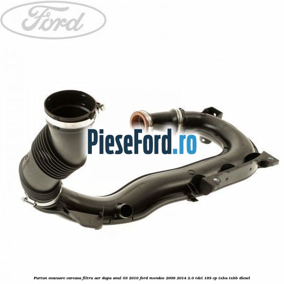 Furtun evacuare carcasa filtru aer dupa anul 03/2010 Ford Mondeo 2008-2014 2.0 TDCi 163 cp TXBA, TXBB diesel