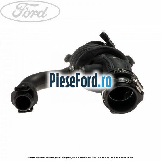 Furtun evacuare carcasa filtru aer Ford Focus C-Max 2003-2007 1.6 TDCi 90 cp HHDA, HHDB diesel