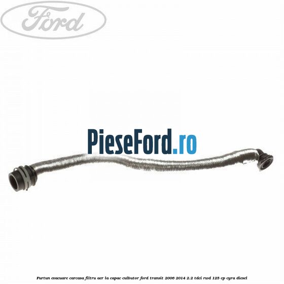 Furtun evacuare carcasa filtru aer, la capac culbutor Ford Transit 2006-2014 2.2 TDCi RWD 125 cp CYRA diesel